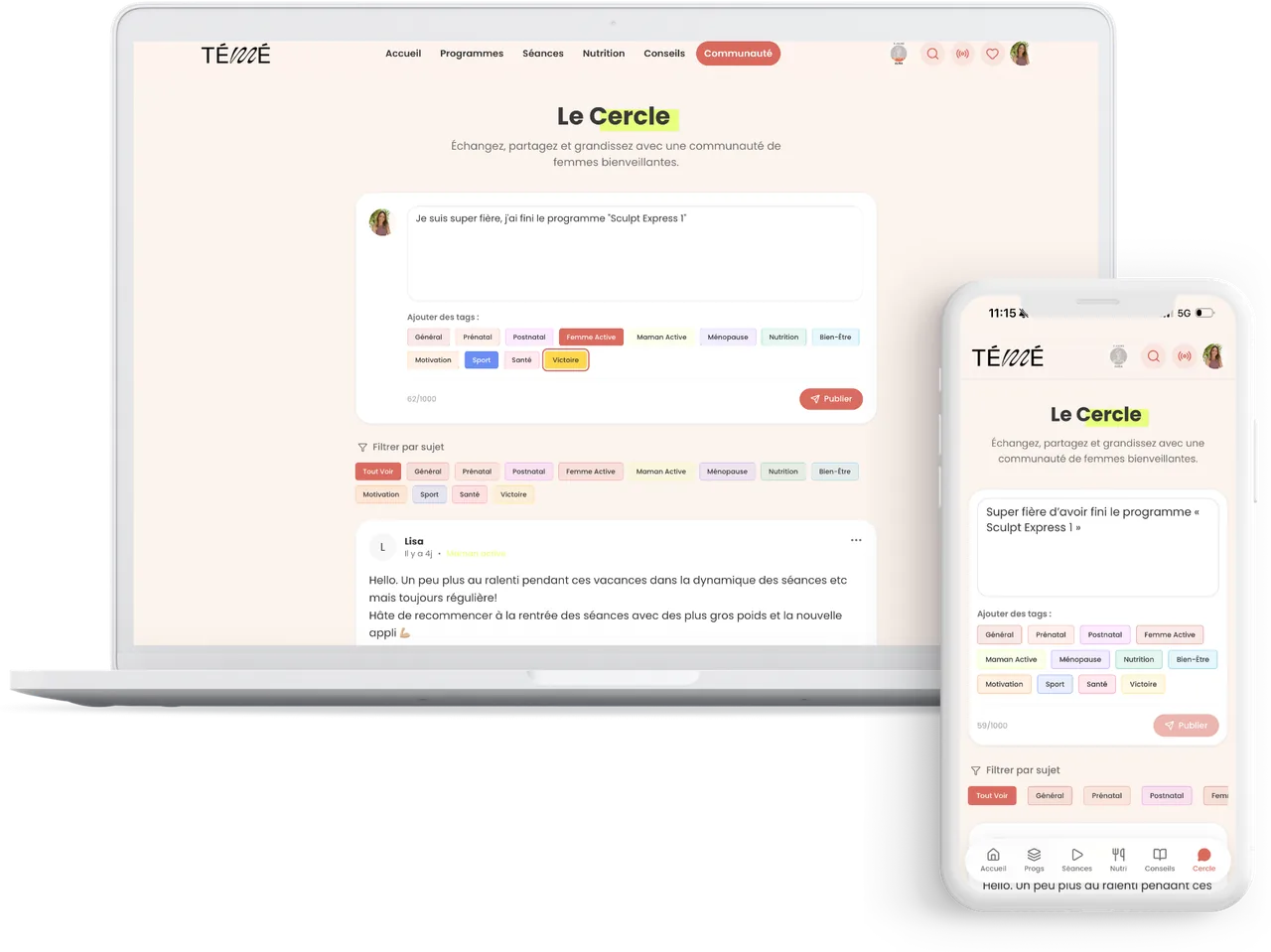 Le Cercle, la communauté de l'application Studio Témé