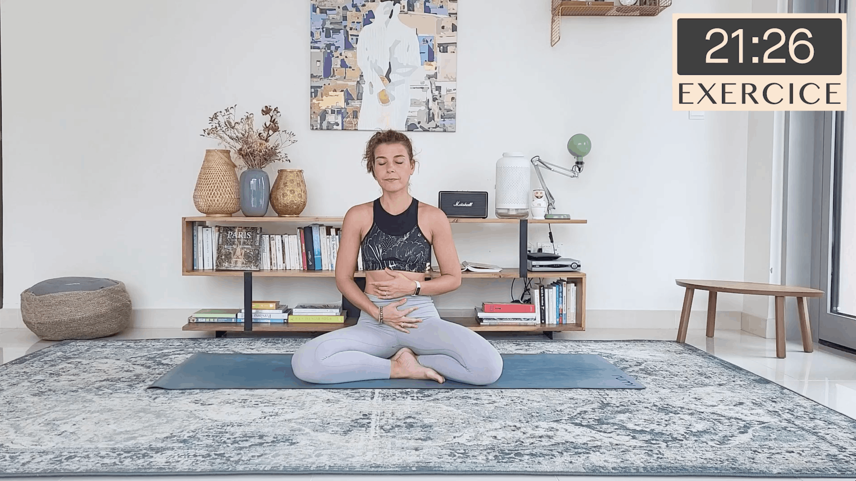 Séance Routine complète de yoga prénatal
