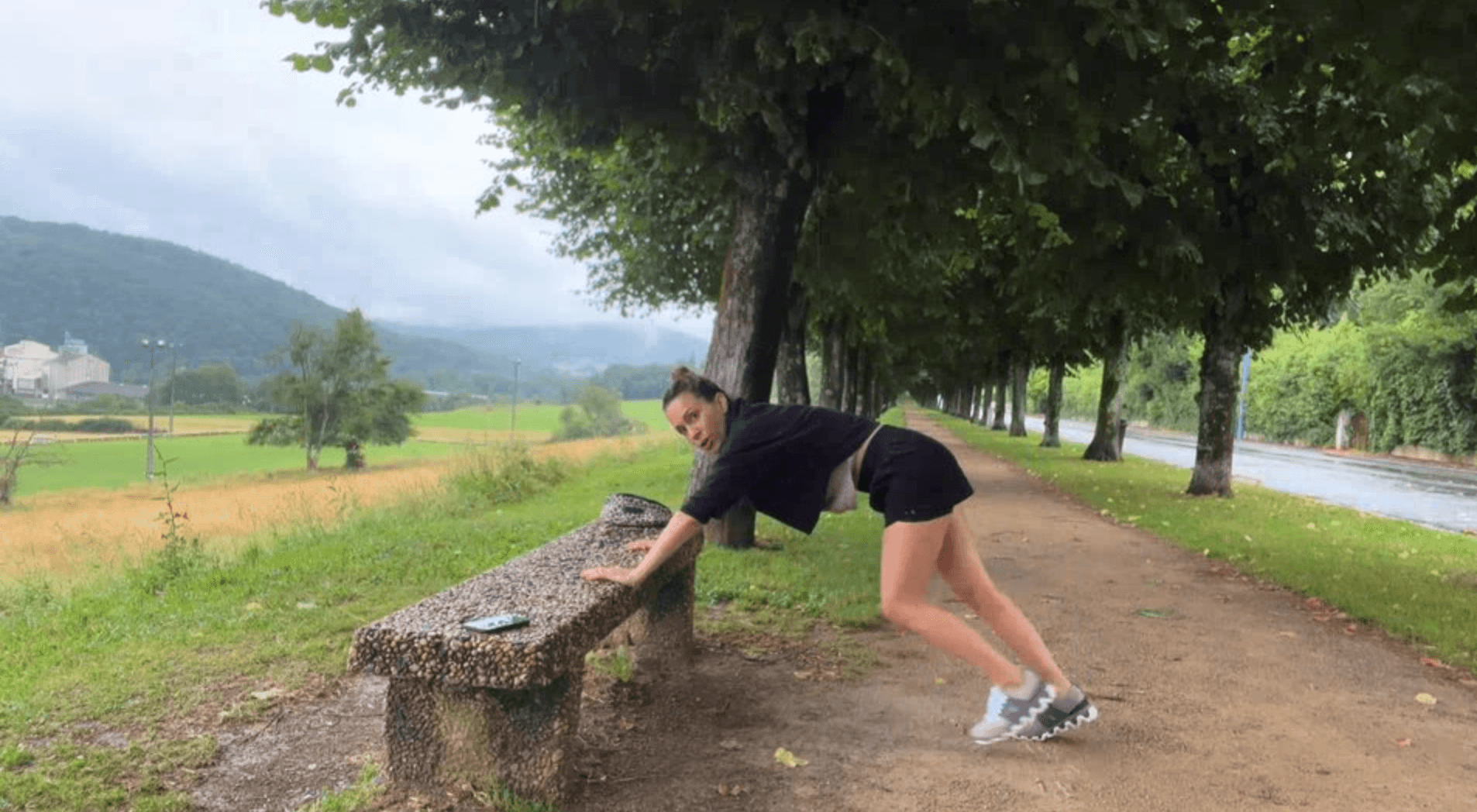 Séance (REAL LIFE) Total Body sans matériel (avec un banc) après un petit run ou rando